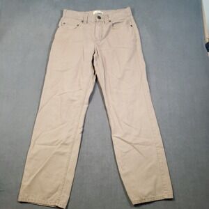 Blue Mountain Canvas Work Pants Mens 30x32 Tan Straight Leg Cotton Trousers